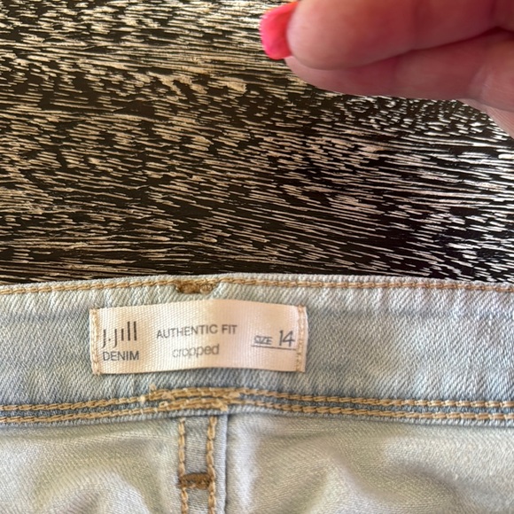 J Jill Blue Ankle Cropped Jeans Modern Cut - Picture 2 of 4